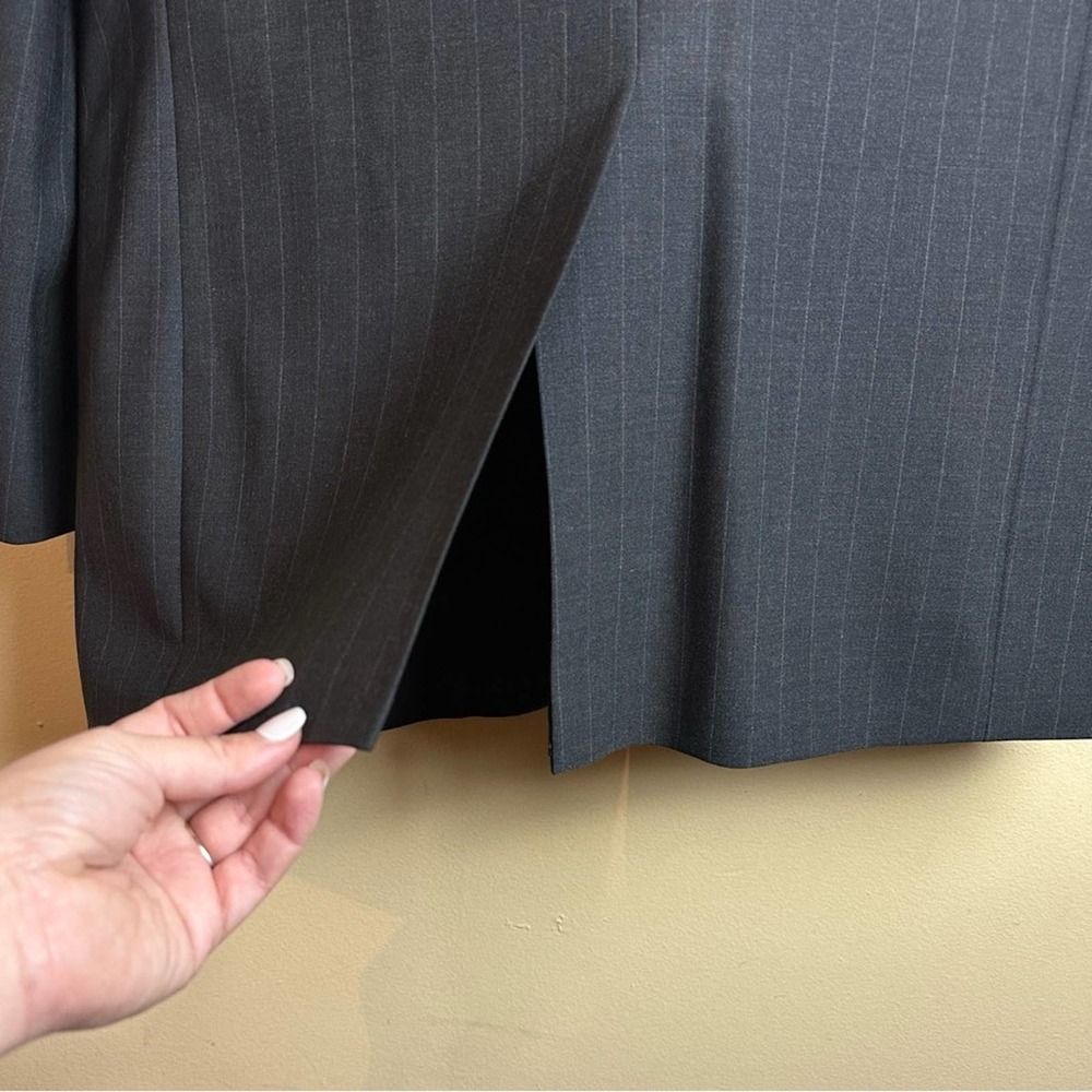 Brooks Brothers Brooksease Men's Wool Sports Coat Blazer 40R Gray Pinstripe - Picture 6 of 16